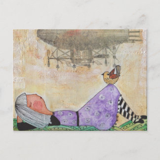 dirigible in my mind postcard