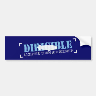 Dirigible Lighter Than Air Airship Bumper Sticker