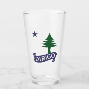 Dirigo / 1901 Maine Flag Glass