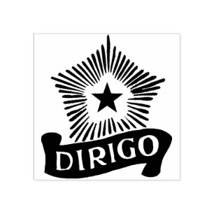 Dirigo & the North Star Rubber Stamp