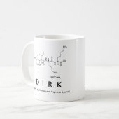 Dirk peptide name mug (Front Left)