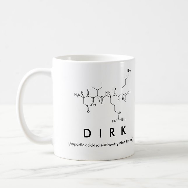 Dirk peptide name mug (Left)