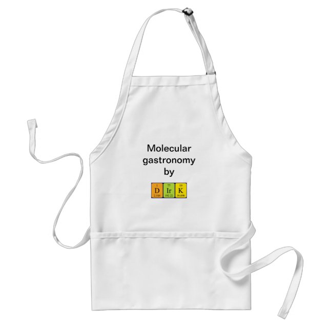 Dirk periodic table name apron (Front)