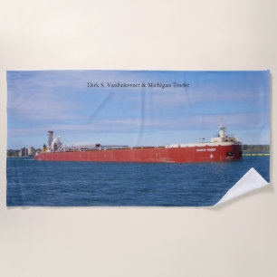Dirk S. VanEnkevort & Michigan Trader beach towel