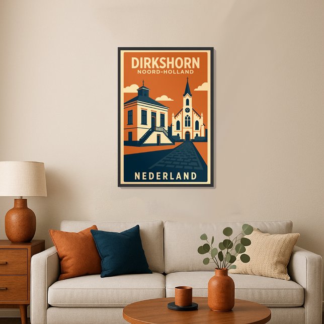 Dirkshorn, Noord Holland - Nederland Travel Poster (Dirkshorn Noord Holland, Nederland Travel Poster)