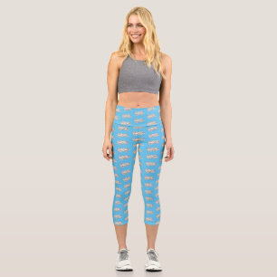 Dirona albolineata nudibranch cartoon illustration capri leggings