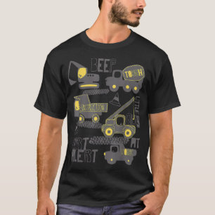 Dirt Alert Excavator Driver Backhoe Construction T T-Shirt