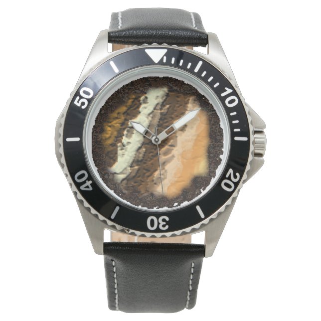 Dirt and Cartographic Mountains Watch (Front)