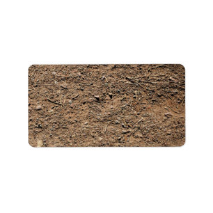 Dirt Background Label