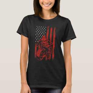 Dirt Bike 4th Of July Boys Moto Biker Men Women T-Shirt
