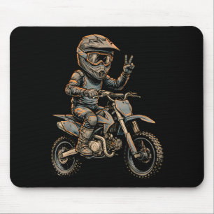 Dirt Bike Art Rider Motocross Design Mouse Mat