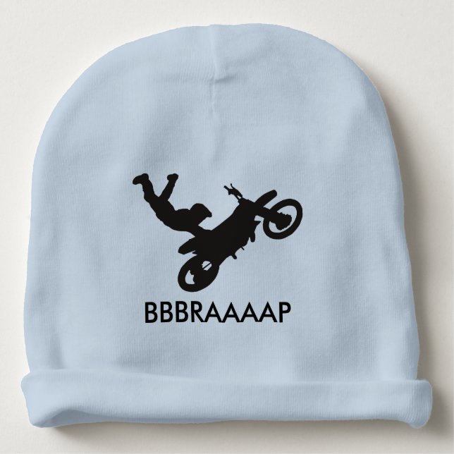 Dirt Bike Baby Beanie (Front)