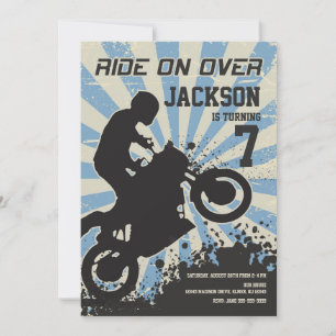 Dirt Bike Birthday Invitation / Motocross / Sport