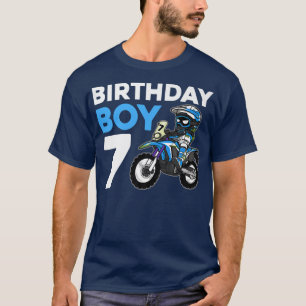 Dirt Bike Birthday Party 7 Year Old Motocross 7th  T-Shirt