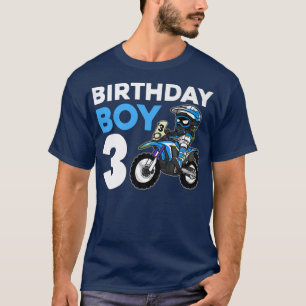 Dirt Bike Birthday Party Motocross 3rd Gift 3 Year T-Shirt