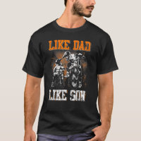 Dirt Bike Dad Like Dad Like Son Motocross Family F