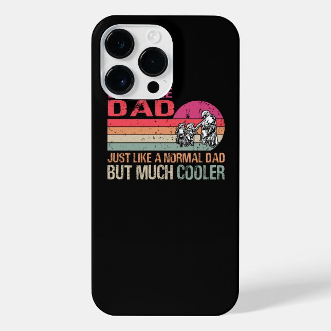 Dirt Bike Dad Motocross Enduro Motorcycle Sport Fa iPhone Case (Back)