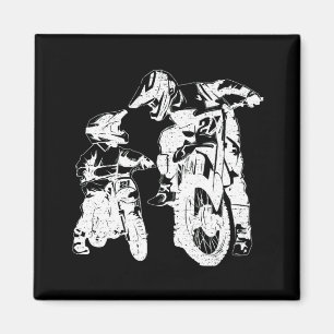 Dirt Bike Dad Motocross Motorcycle Biker Father Magnet