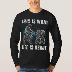 Dirt Bike Dad Motocross Motorcycle FMX Biker Fathe T-Shirt
