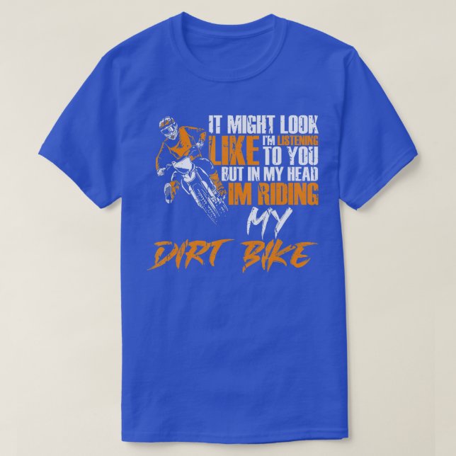 Dirt Bike Enduro Motocross Gift Riding Dirt Bike  T-Shirt (Design Front)