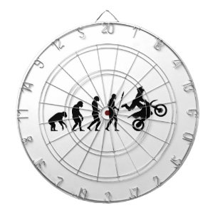 Dirt Bike Evolution Dartboard