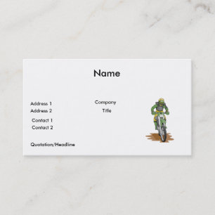 dirt bike extreme business card