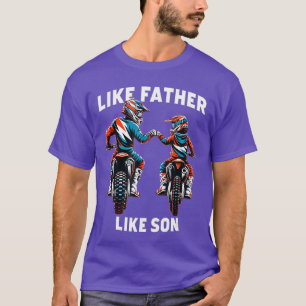 Dirt Bike Family Father Son Motocross OffRoad MX D T-Shirt
