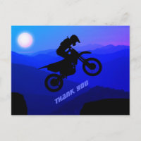 Dirt Bike Full Moon Night Ride Motocross Thank You