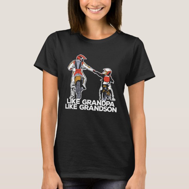 Dirt Bike Grandfather Mx Motocross  Dirt Biking Gr T-Shirt (Front)