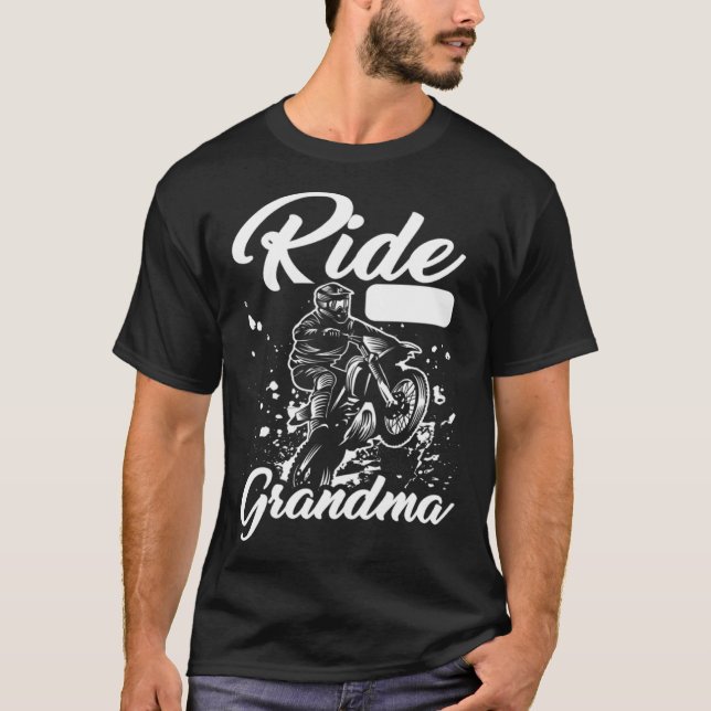 Dirt Bike Grandmother  Mx Motocross Dirt Biking Gr T-Shirt (Front)