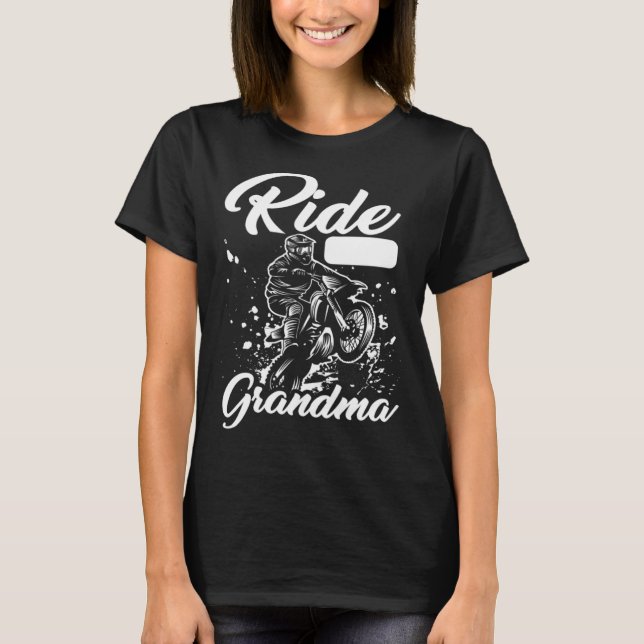 Dirt Bike Grandmother  Mx Motocross Dirt Biking Gr T-Shirt (Front)