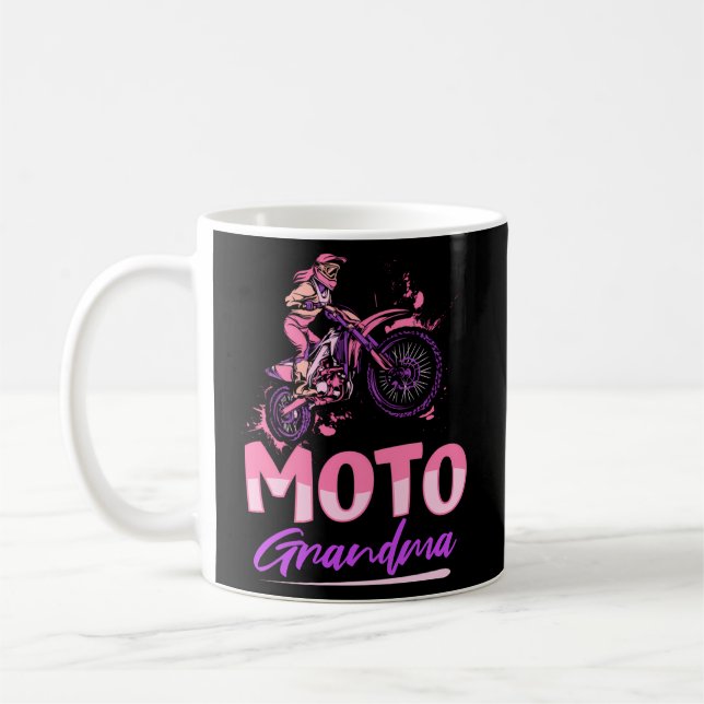 Dirt Bike Grandmother - Mx Supermoto Dirt Biking G Coffee Mug (Left)