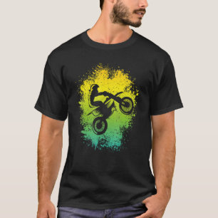 Dirt Bike Graphic Kids Boys Motocross T-Shirt