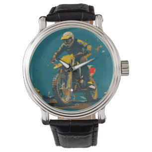 Dirt Bike Graphic Watch