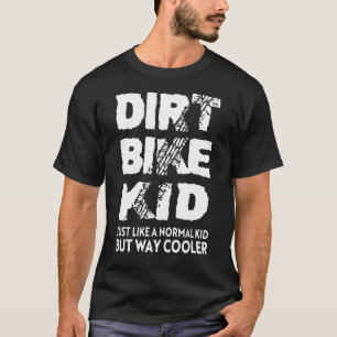 Dirt Bike Kid Motocross Riding Boys Racing T-Shirt
