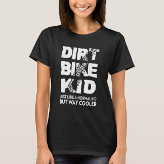 Dirt Bike Kid  Motocross Riding Boys Racing T-Shirt