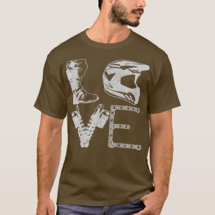 Dirt Bike LOVE Motocross MX Enduro Biker Gift T-Shirt