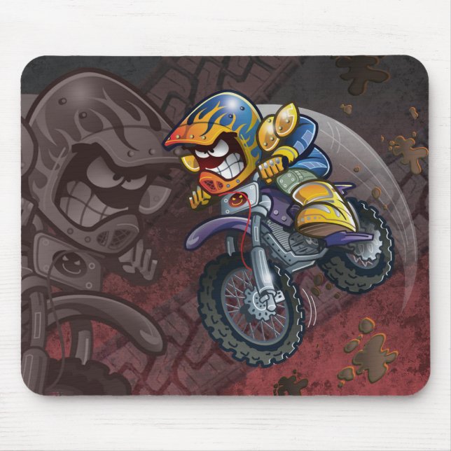 Dirt Bike Mike Mousepad (Front)