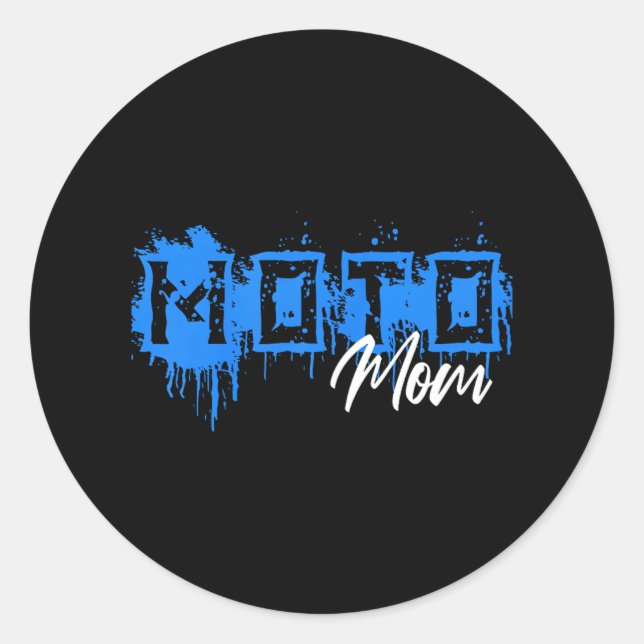 Dirt Bike Moto Mum s Motocross Classic Round Sticker (Front)
