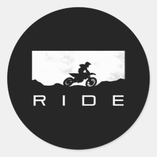 Dirt Bike Motocross Apparel Motocross Dirt Bike Classic Round Sticker