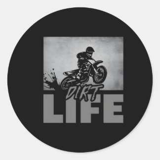 Dirt Bike Motocross Dirt Bike Motocross Classic Round Sticker