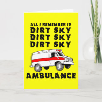 Dirt Bike Motocross Get Well Crash Card