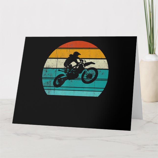 Dirt Bike Motocross Motorcycle Gift For Men Card (Front)