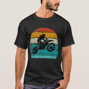 Dirt Bike Motocross Motorcycle Vintage Retro Boys T-Shirt