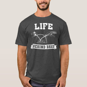 Dirt Bike Motocross MX Rider Behind Bars Off Road T-Shirt
