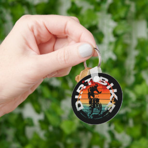 Dirt bike motocross rider key ring