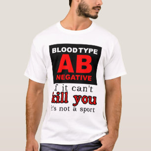 Dirt Bike Motocross Shirt - Blood Type AB Negative