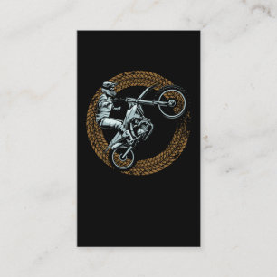 Dirt Bike Motocross Wheel Motorbiker Business Card