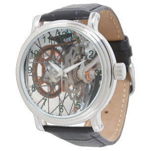 Dirt Bike Motorbike Wheel Cogs, Mens Wristwatch