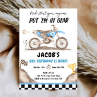 Dirt Bike Motorcross Racing Biking Boy Birthday